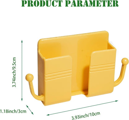 Support mural pour téléphone portable - boîte de rangement auto-adhésive pour télécommande -support de chargement pour téléphone portable pour chambre